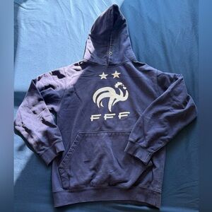 Kylian Mbappe France Soccer #10 Blue Hoodie Size Small